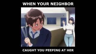 When your milf neighbour caught you hentai anime