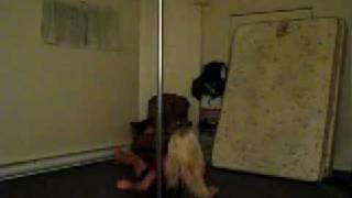 Pole dancing slip up