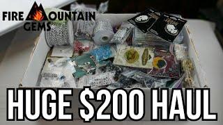 Huge $200 Fire Mountain Gems & Beads Haul | Swarovski, Beads, Charms, Chain, Boss' Bead Bags & More