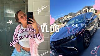 vlog: NEW CAR TOUR Toyota Camry 2024 / productive day in my life