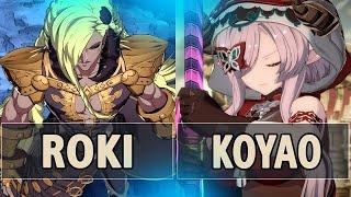 GBVSR:Roki (Beelzebub) Vs Koyao (Narmaya B.Butterfly)| High Level Gameplay.