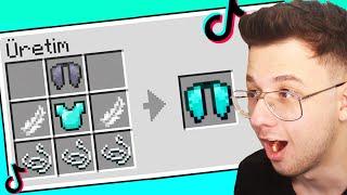 VİRAL minecraft TİKTOK hilelerini denedim! 7