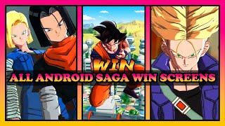 (Dragon Ball Legends) EVERY ANDROID SAGA WIN SCREEN IN CHRONOLOGICAL ORDER - FEBRUARY 2023 [4K]