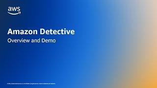 How to utilize Amazon Detective for security investigations | Amazon Web Services