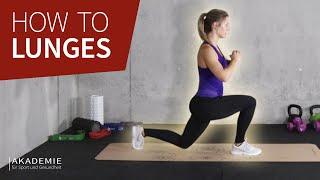 How to: Lunges richtig ausführen | Ausfallschritte richtig machen