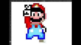 Drawing Mario in Excel - Pixel Art (Fast)