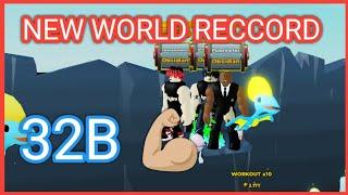 PONEYSTRONGMANBOSSX REACH NEW WORLD RECCORD OF STRENGHT IN STRONGMAN SIMULATOR ROBLOX PSG EVENT