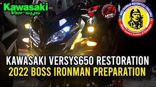 KAWASAKI VERSYS 650 RESTORATION | PREPARATION FOR BOSS IRONMAN 2022