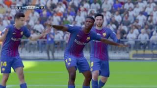 (BARCA DESTROY MADRID) FIFA 18 Multiplayer Gameplay (Multiplay Oynayış) #005