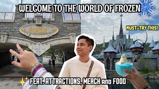 EXPLORING THE WORLD OF FROZEN ️ IN HONG KONG DISNEYLAND | FIRST LOOK AT ARENDELLE + FOOD REVIEW