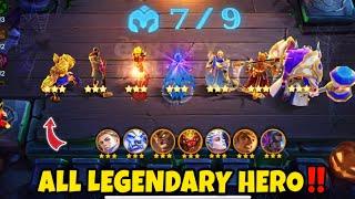 ALL 7 LEGENDARY HEROES 3 STAR  | CHOU SKILL 1 BEST NOW⁉️ MAGIC CHESS 2024