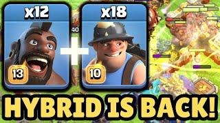 HYBRID RETURNS STRONGER THAN EVER at TH17! | Clash of Clans