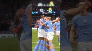 MANCHESTER CITY󠁧󠁢󠁥󠁮󠁧󠁿 VS REAL MADRID UCL 2023 HIGHLIGHTS MAHREZ KDB VINI BENZEMA AURA #shorts