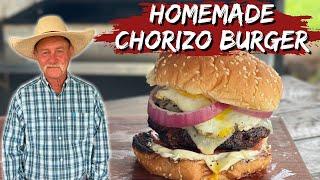 Homemade Chorizo Burger - The BEST Burger I've Ever Eaten! #bestburgerever