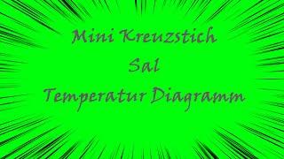 1#MiniKreuzstich Sal 2024 Temperatur Diagramm# Kreuzstich