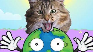 Котик Едун и съедобная планета, мультик игра, летсплей Tasty Planet #7
