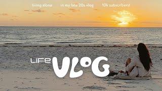 vlog | life in my late 20s (living alone, we hit 10k subscribers!)