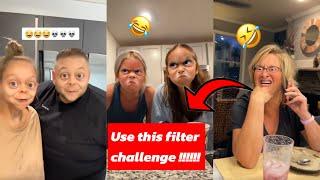 Use this filter challenge!!!!!!!try Not to laugh TikTok BESTFRIENDS FILTER CHALLENGE 