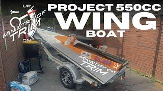 Introducing "Frisky Pamela" the 550cc Wing Boat Project