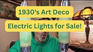 1930's Art Deco Lamps and Light Fixtures for Sale Now!