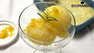 진짜 레몬으로 만든 레몬소르베 Lemon Sorbet : 두만두 doomandoo