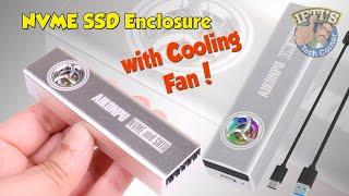 Aikonpu NVMe SSD USB Enclosure with a Cooling Fan! - REVIEW