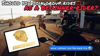 SHOULD YOU JOIN GROUP RIDES AS A BEGINNER RIDER (FT. CARDO VOICE RECORD) | ZX6R KRT