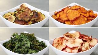 Baked Fruit & Veggie Chips 4 Ways