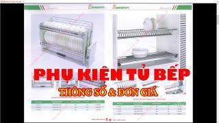 Phụ Kiện Tủ Bếp Thông Minh | Đơn giá phụ kiện tủ bếp cao cấp và thông số