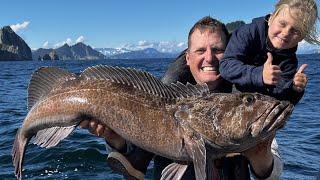 Giant Ling Cod! Most RUTHLESS FISH in the SEA!!! {Catch Clean Cook} LING COD