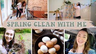 Day in the Life of a Homemaker: Spring Cleaning + Planting Flowers