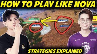 How To Play Like Nova XQF In Pubg Mobile | Nova"s Strategies Explained With Nova's POV In Pel