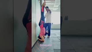 Sirsasana with Wall Support | How to do Sirsasana| Sirsasana (Headstand)