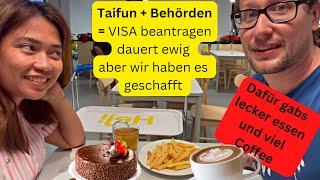 Abwarten und Kaffee trinken, Visa beantragen in den Philippinen natürlich mit Pech, Pannen u/ Taifun