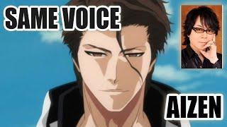 Same Anime Characters Voice Actor with Bleach Aizen Sousuke