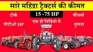 Mahindra Tractor Price list 2024 | 15 - 75 HP Mahindra Tractors | Modified Thoughts