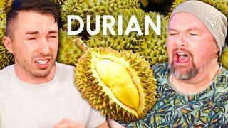 Men Try Eating Durian Fruit for the First Time - The World's Smelliest Fruit