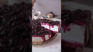 Gluten-Free, No-Bake Blueberry Sour Cream Cheesecake | ShareTheCook