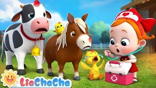 Boo Boo Song (Farm Animals Version) | Play Safe Song for Kids + LiaChaCha Kid Songs & Nursery Rhymes