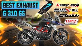 BMW G 310 GS Exhaust Sound Akrapovic,Dominator,Hurricane,Jeskap,Mivv,Scorpion,Yoshimura