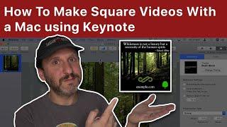 How To Make Square Videos With a Mac