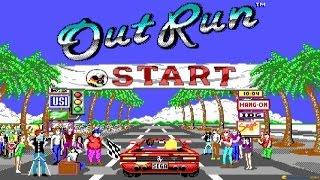 Outrun gameplay (PC Game, 1987)