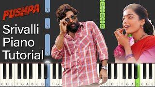 #Srivalli Piano Tutorial Notes & MIDI | Pushpa - The Rise | Srivalli | Kannil Karpura Deepamo