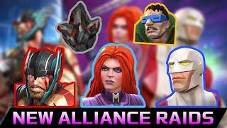 NEW ALLIANCE RAIDS ARE HERE! All Bosses With Mole Man  + Rewards Opening! | Mcoc