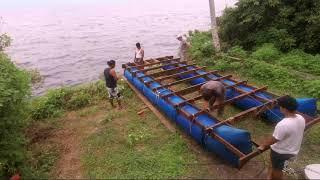 The Launch Of The Barrel Boat - Time laps