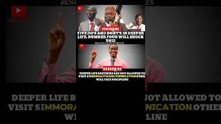 WHY DEEPER LIFE BROTHERS ARE NOT ALLOWED TO VISIT SISTERS #pastorkumuyi #viralvideo