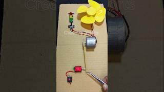 Power generation project with belt driven generator _ DC Motor #dcmotor #tech #shorts