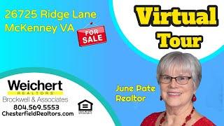 26725 Ridge Lane In McKenney VA | Home for sale in McKenney VA