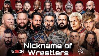 WWE wrestlers Nicknames | Nickname of superstars | Top WWE Fighters