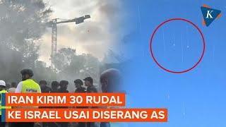 Iran Gempur Israel dengan 30 Rudal Usai Dibom AS! Sirene Meraung di Tel Aviv